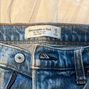 Abercrombie & Fitch Blue Straight Leg Jeans